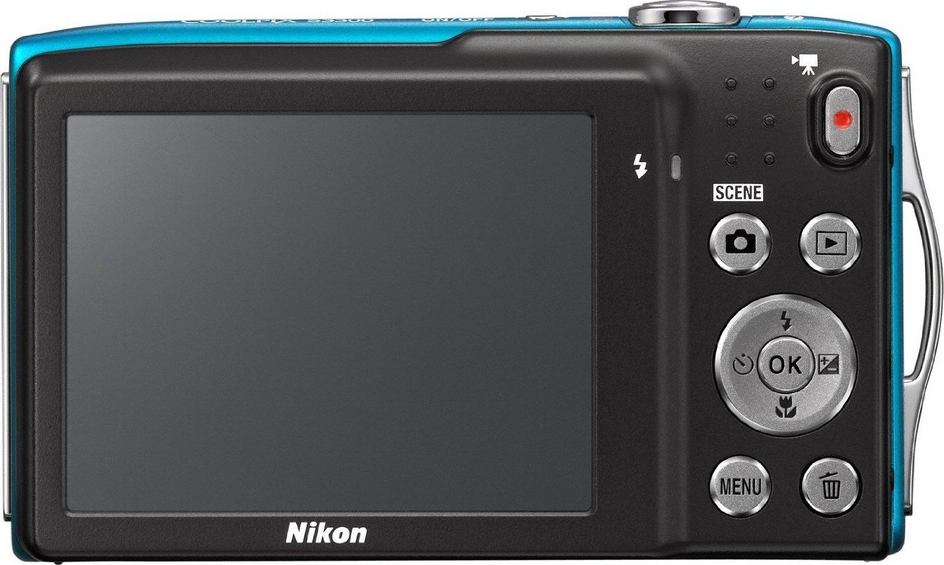 Цифровая фотокамера Nikon Coolpix S3300 Blue + Case купить | ELMIR
